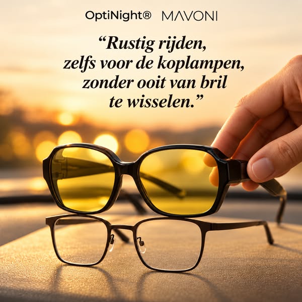 Geen last meer van felle autolampen.