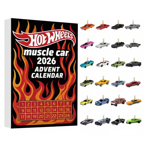 Hot Wheels Muscle Toy Car Advent Calendar