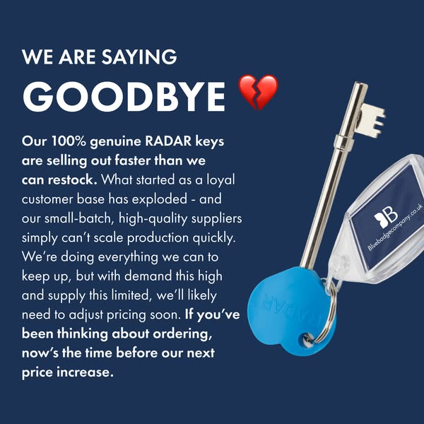 Genuine RADAR Keys from Blue Badge Company