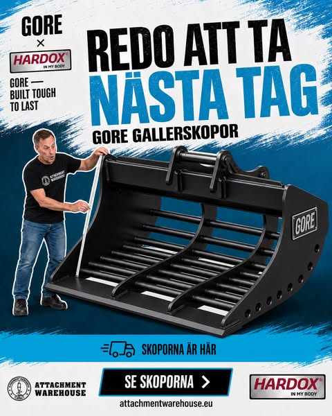 Gallerskopa i Hardox för firmor