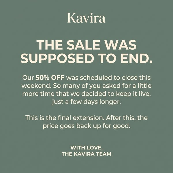 Sale Ends Tonight