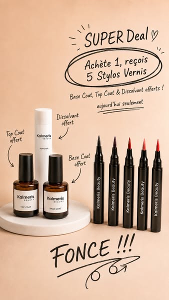 Passe au stylo vernis à ongles.