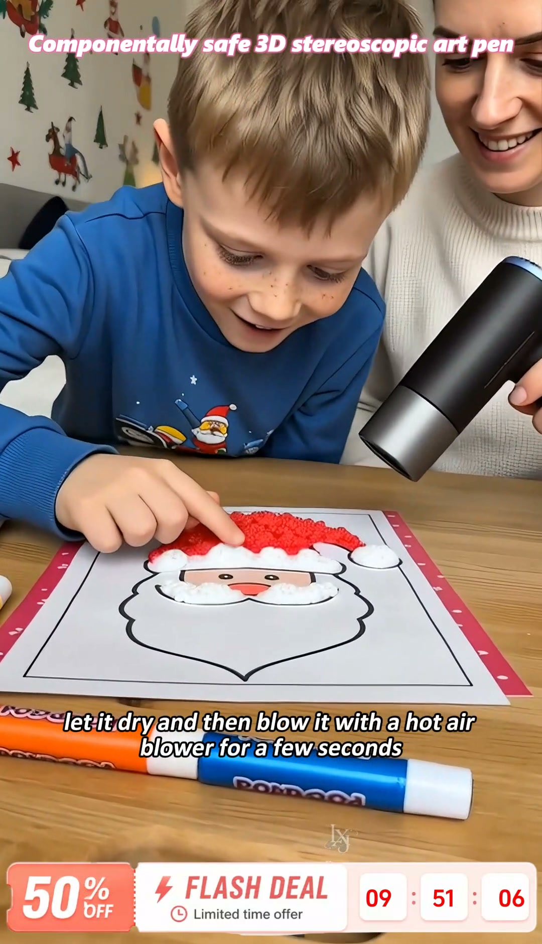 LAST DAY BUY 1 GET 1 FREE!!Magic Pen – Draw 3D with one stroke!DIY Bubble Magic Drawing Pens 10