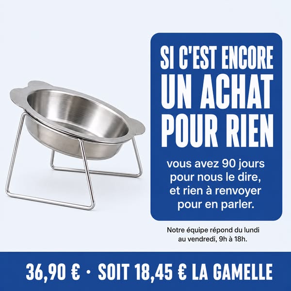 Vous avez changé quatre fois de croquettes