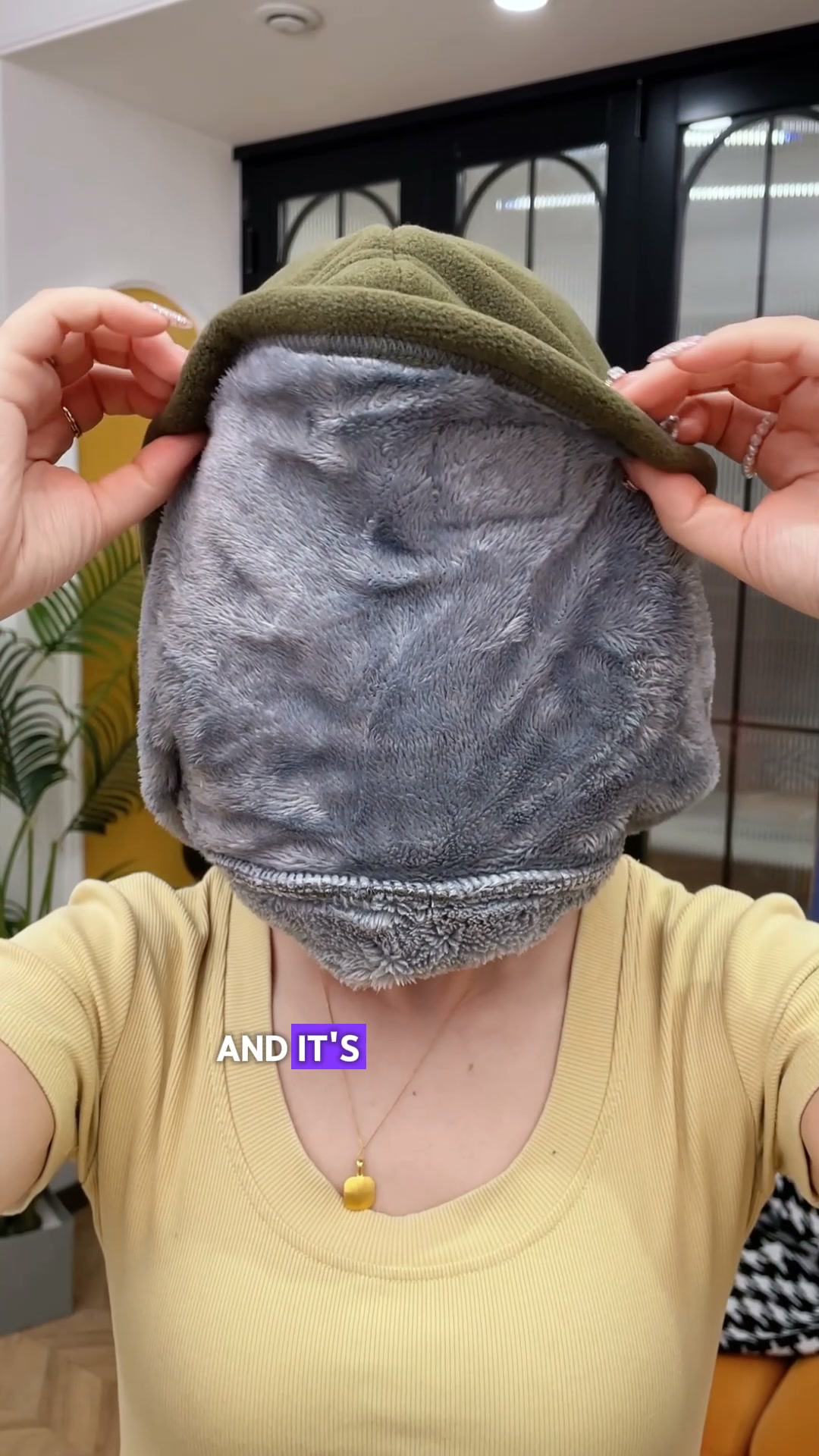 One-Piece Fleece Warm Mask Hat