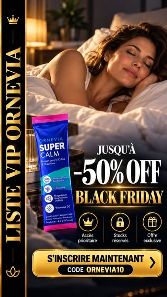 Black Friday Ornevia : −50% + Cadeau