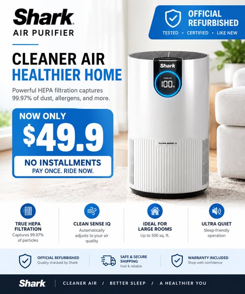 Shark HEPA Air Purifier | Purify Your Home Automatically