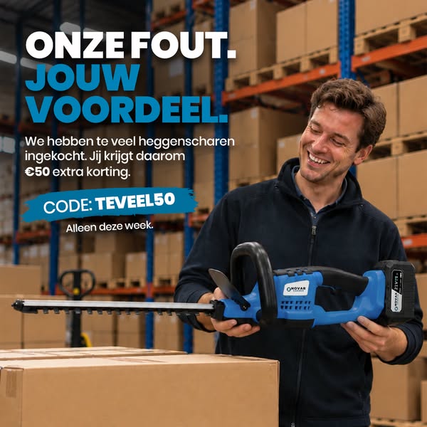 Onze fout. Jouw €50 voordeel.