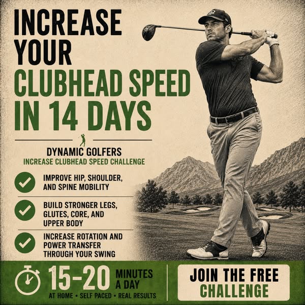 More Speed Starts Before You Touch the Club. —14-Day Strength Challenge for Golfers