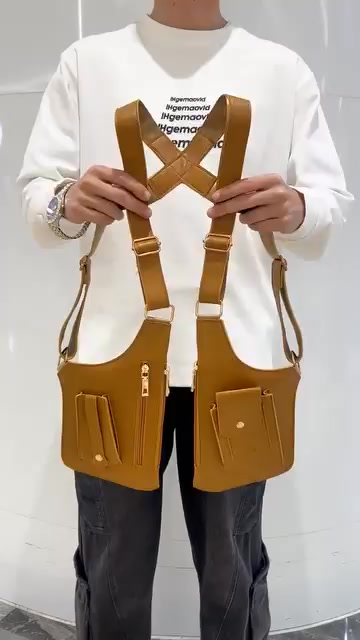 Premium Leather Adjustable Underarm Shoulder Bag for Men & Women