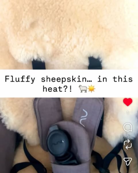 Fluffy Sheepskin - In This HEAT!
