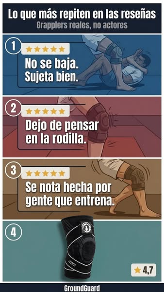 La rodillera que no se baja