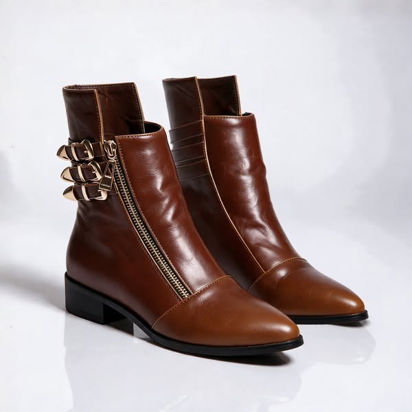 Pointed toe, low block heel, made for everyday wear.