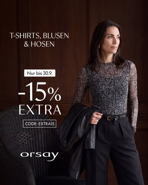 EXTRA −15% MIT CODE EXTRA15