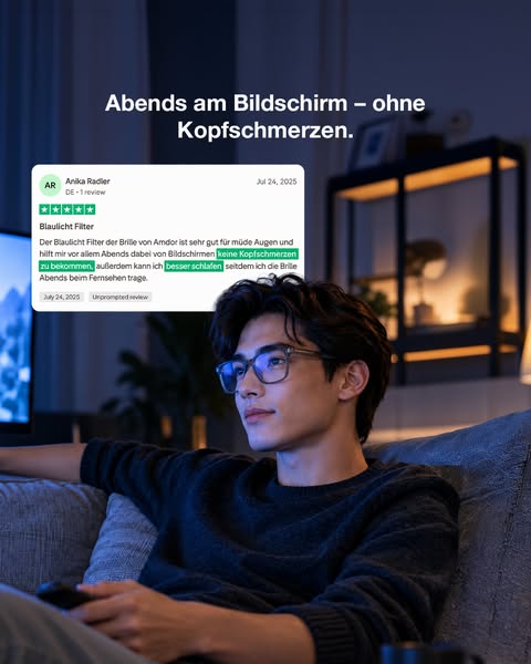1+1 GRATIS: BLAU II Blaulichtfilterbrille