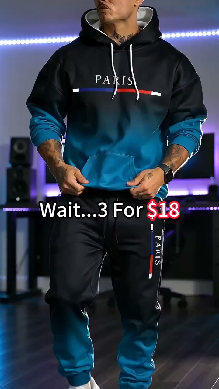 3 Gradient Tracksuit Sets Only $18.99