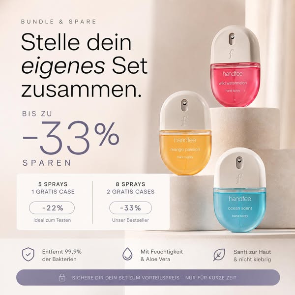 Ab 4 Sprays je 8 € + Gratis Case + Kostenloser Versand