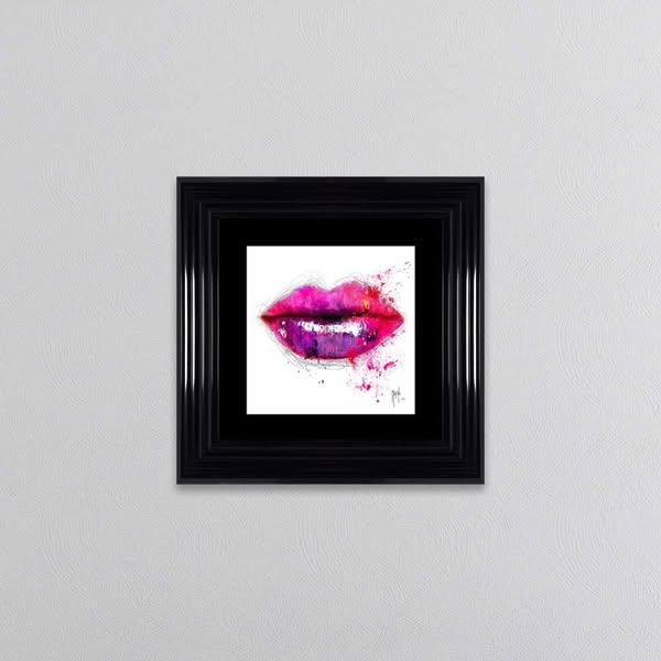 Colours of Kiss Lips Framed Picture by Patrice Murciano