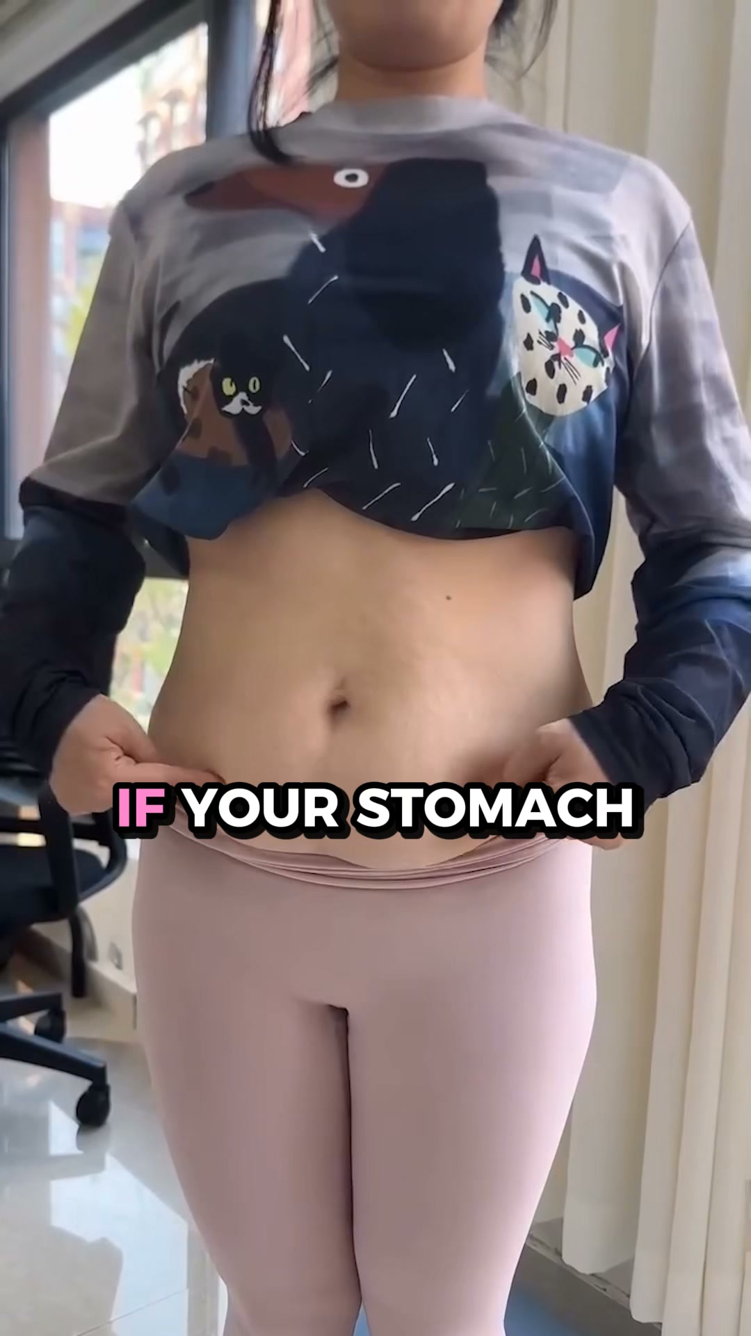 Why the lower stomach pushes out