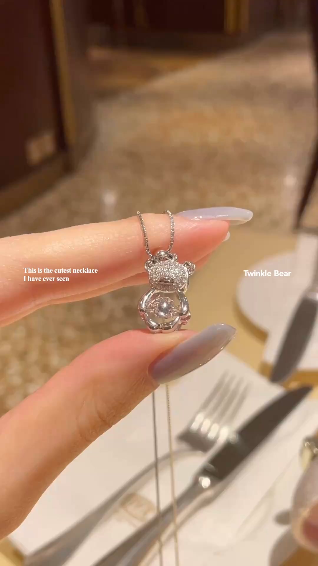 Twinkle Bear necklace