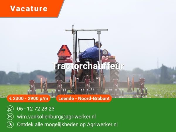 Tractorchauffeur | Agriwerker.nl