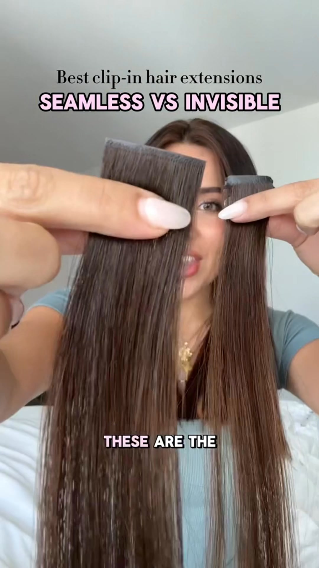 Step out in 10 seconds with long hair!