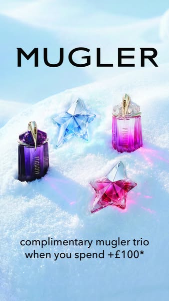 Claim your complimentary Mugler trio now*