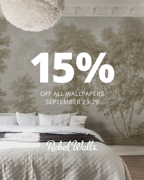 15% Off All Wallpapers