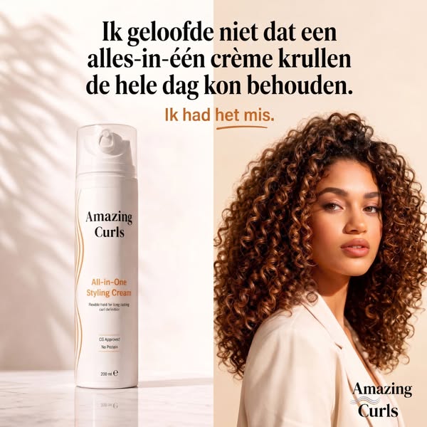 Pluisvrije, gedefinieerde krullen