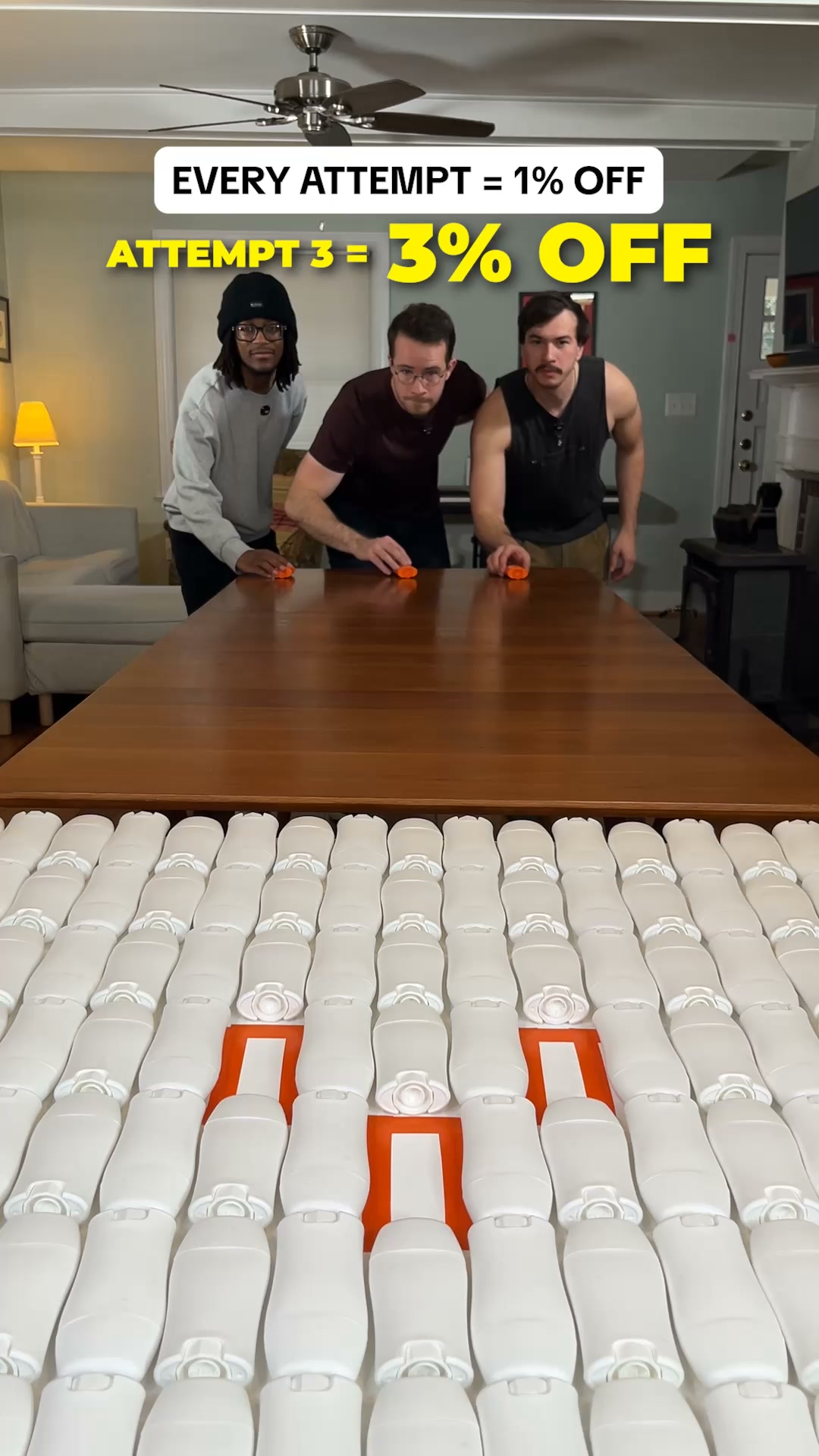 One attempt. One percent. Watch the counter climb.
