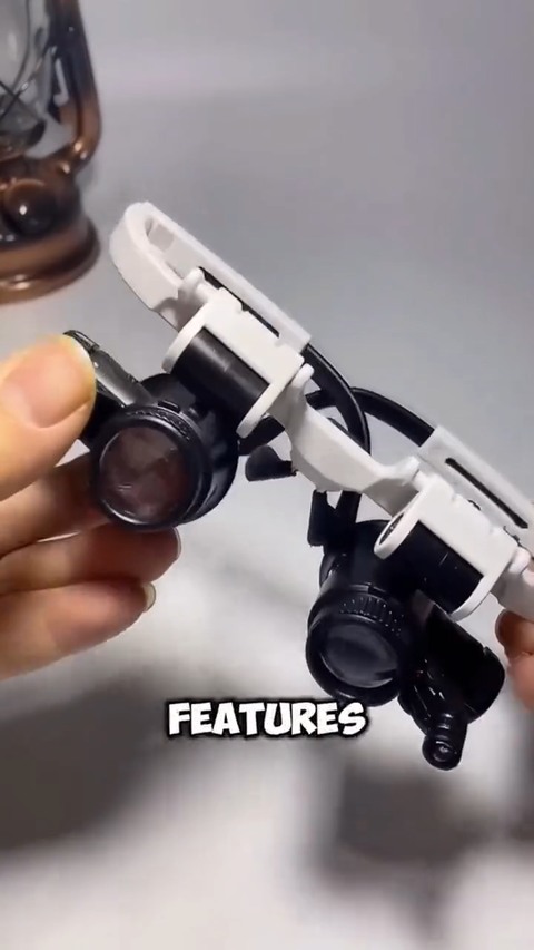 8X 15x 23x Head Wearing Magnifying Glass with LED Light Headband
