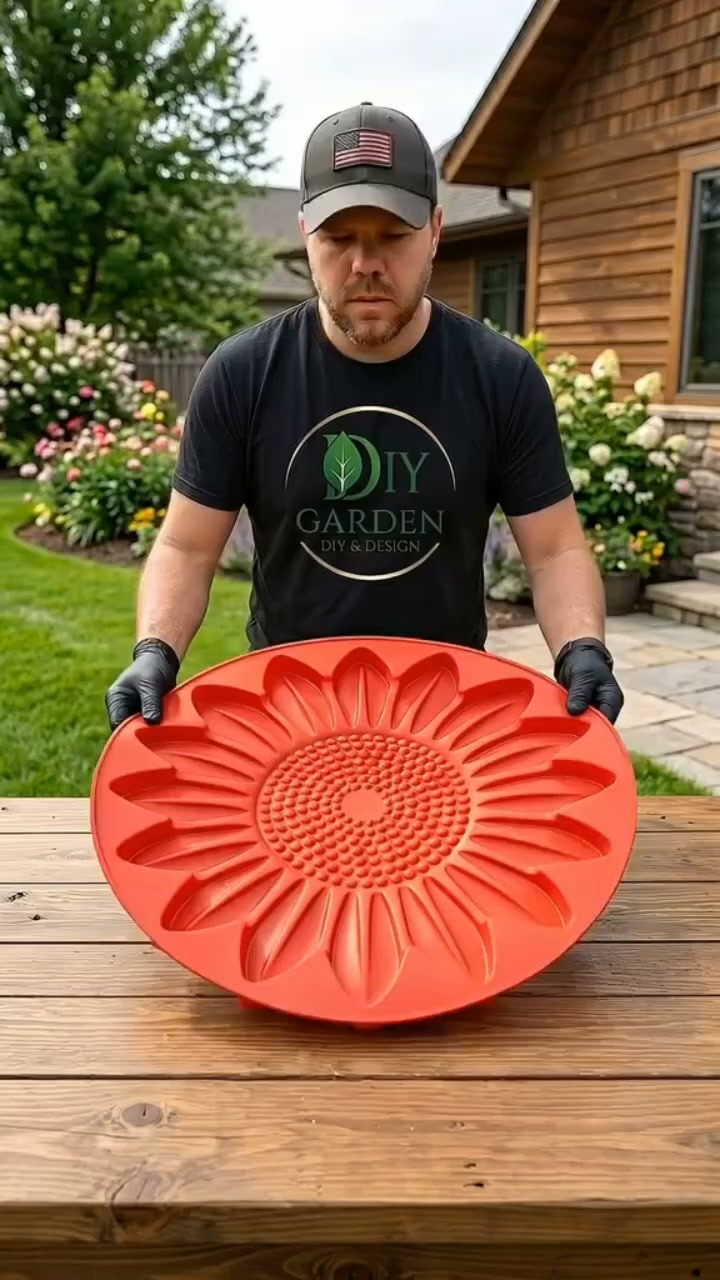 DERNIER JOUR -49 % - Moule réutilisable pour dalles de jardin tournesol
