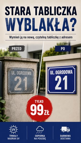 Tabliczki Adresowe 30x40cm