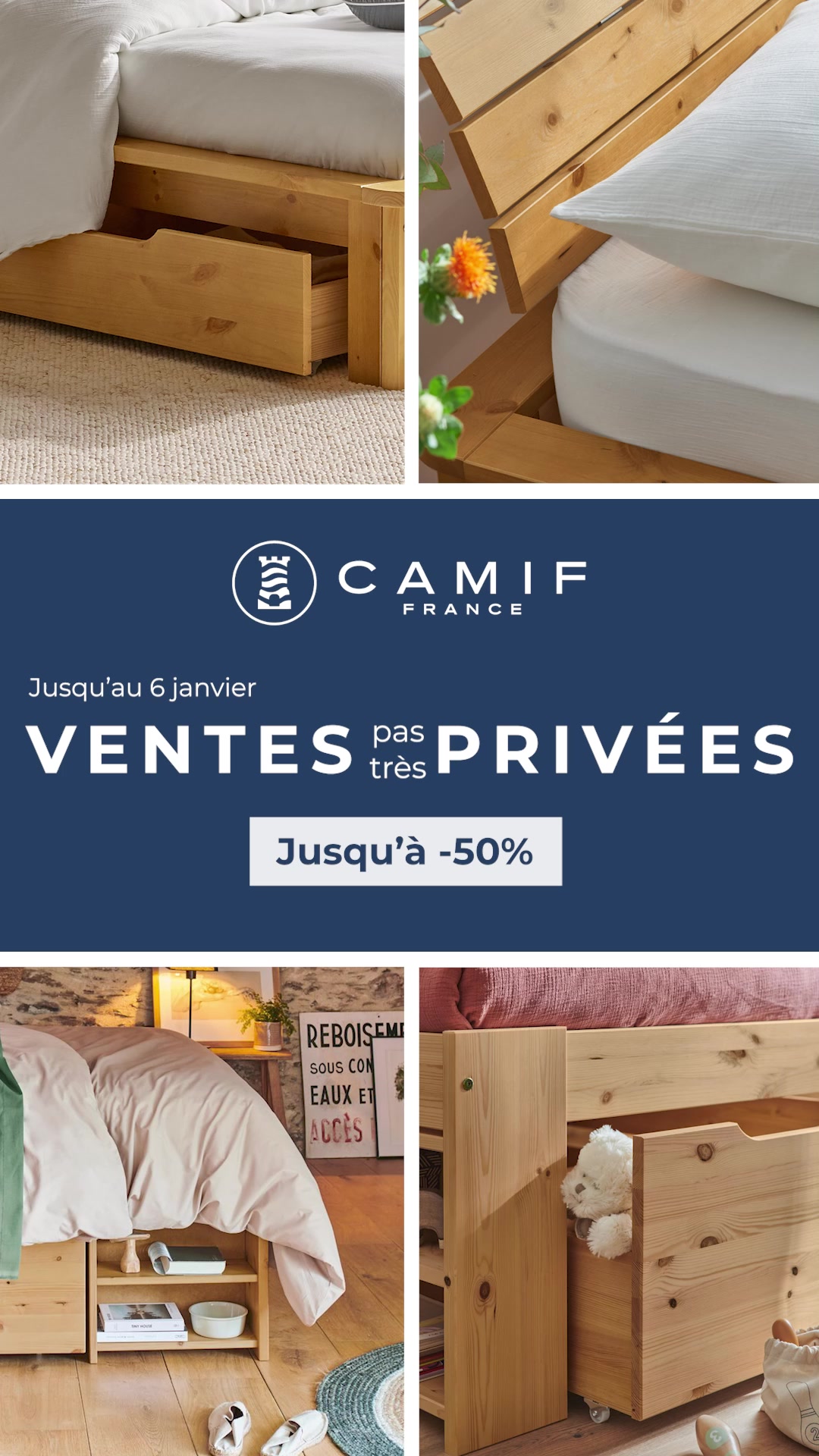 Jusqu'à -50% sur nos collections