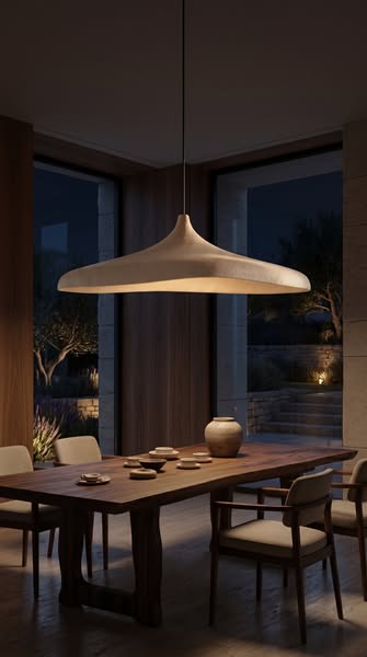 Zelinea - Suspension wabi-sabi en micro-ciment
