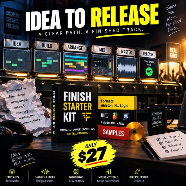 Can't Finish Tracks? No worries.. Release your music this weekend!