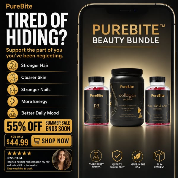 PureBite™ Beauty Bundle — Collagen Peptides, Hair Skin & Nails and Vitamin D3