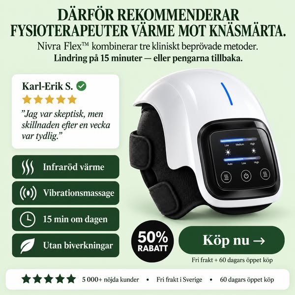 Därför rekommenderar fysioterapeuter värme mot knäsmärta