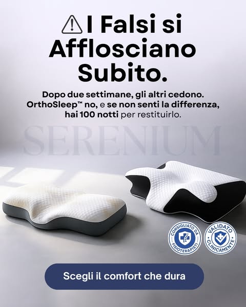 "Non è lo stesso cuscino"
