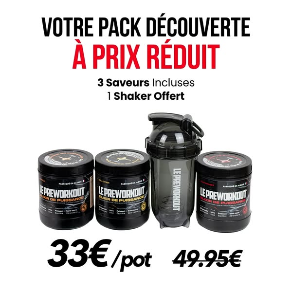 LE MEILLEUR PRÉ-WORKOUT FRANÇAIS