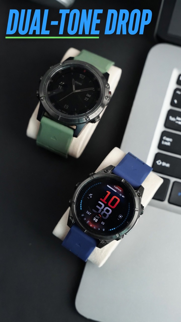 Meet the Arc Dual‑Tone Sport Band for Garmin.