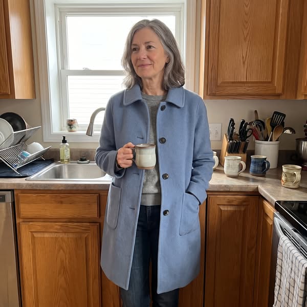 The winter coat that isn't black, navy or camel.