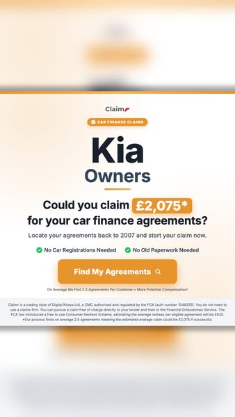 Kia on Finance? Are you Eligible to claim?