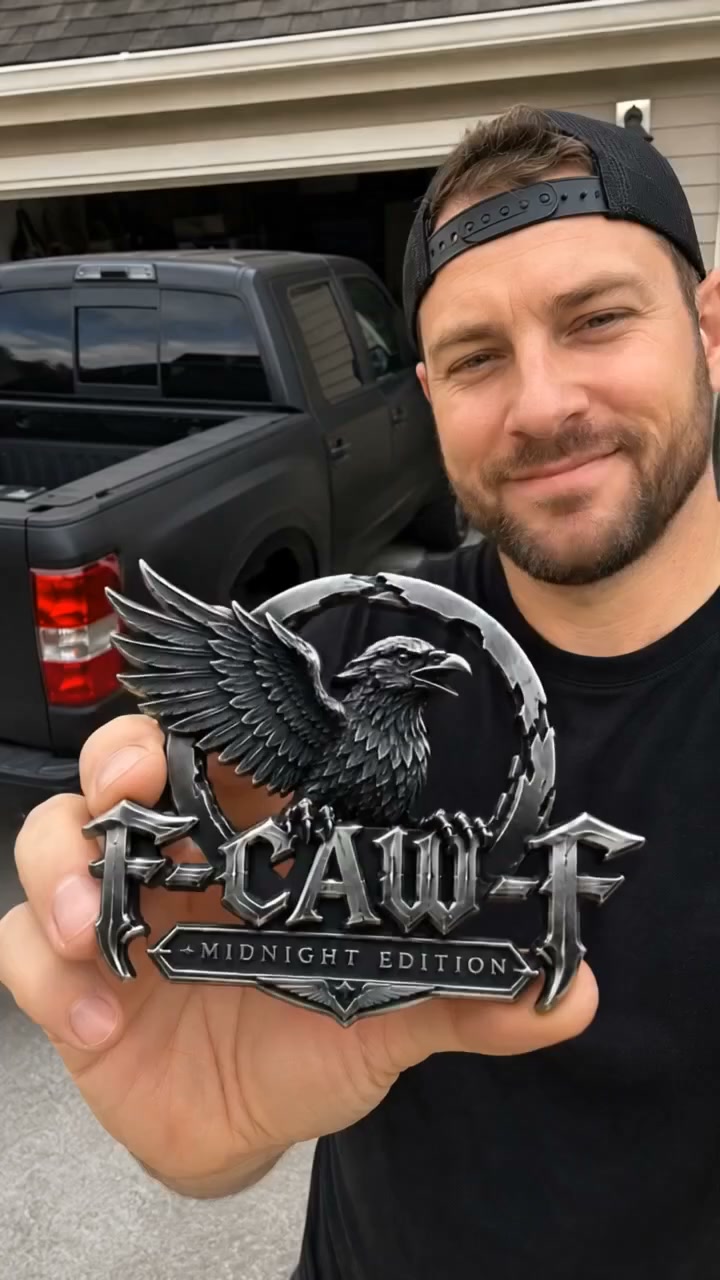 F-CAW-F "Midnight Edition" Metal Emblem - Premium Attitude Decal