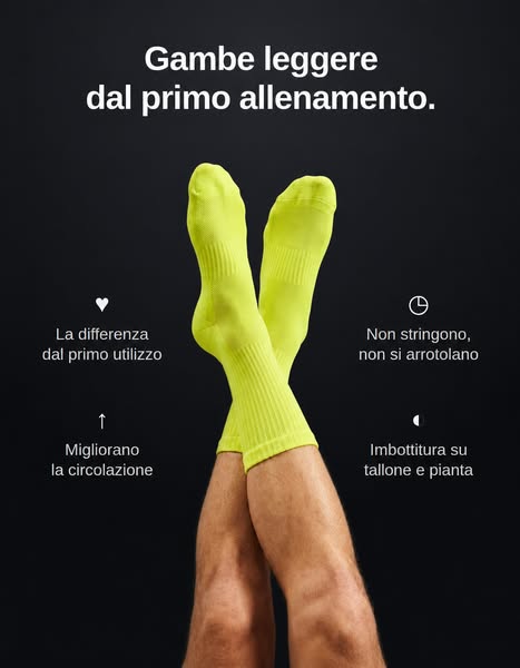Più ossigeno ai muscoli. Meno fatica. Recupero più rapido.