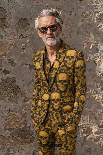 British-Designed Men’s Sequin Suit: Stand Out Like a Rockstar!