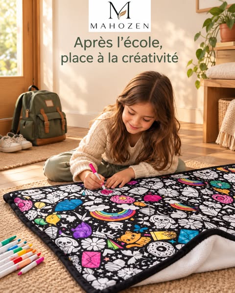 CozyArt, la couverture à colorier pour les grands et les petits