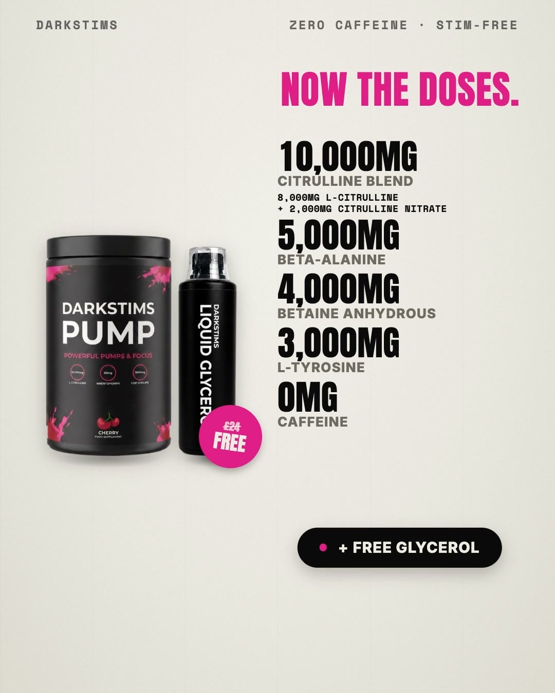 Buy PUMP V2, Get Glycerol FREE