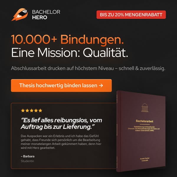 Bachelorarbeit drucken und binden