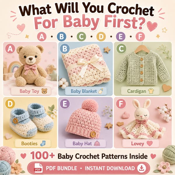 100+ Adorable Baby Crochet Patterns